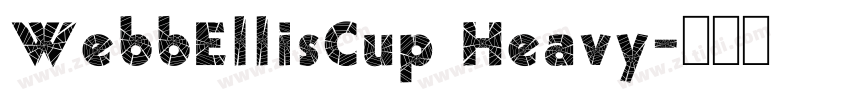 WebbEllisCup Heavy字体转换
